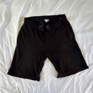 James Perse Men’s Black Terry Lounge Shorts 9” inseam